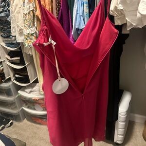 Revolve More To Come - Mileva Ruched Mini Dress. New with tags. Color fuchsia.